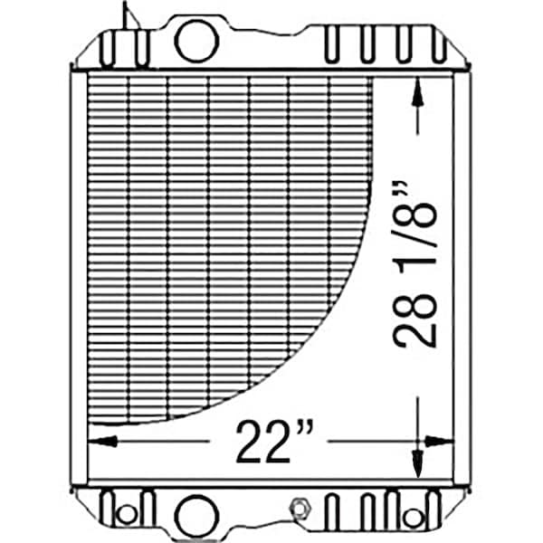Aftermarket Radiator Fits John Deere 4700 4710 4890 4895 7600 7610 7710 7810 WN-RE63188-PEX - main